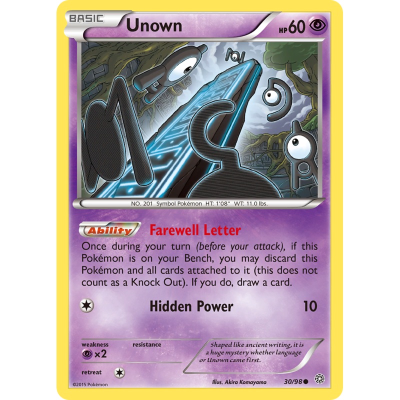Unown (30/98) [XY: Ancient Origins]