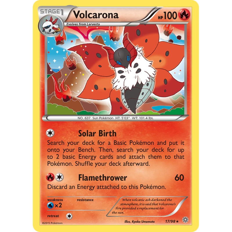 Volcarona (17/98) [XY: Ancient Origins]