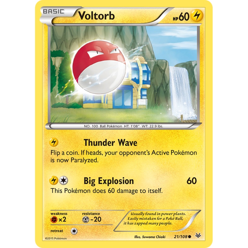 Voltorb (21/108) [XY: Roaring Skies]