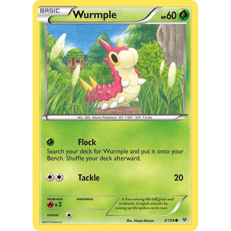 Wurmple (3/108) [XY: Roaring Skies]