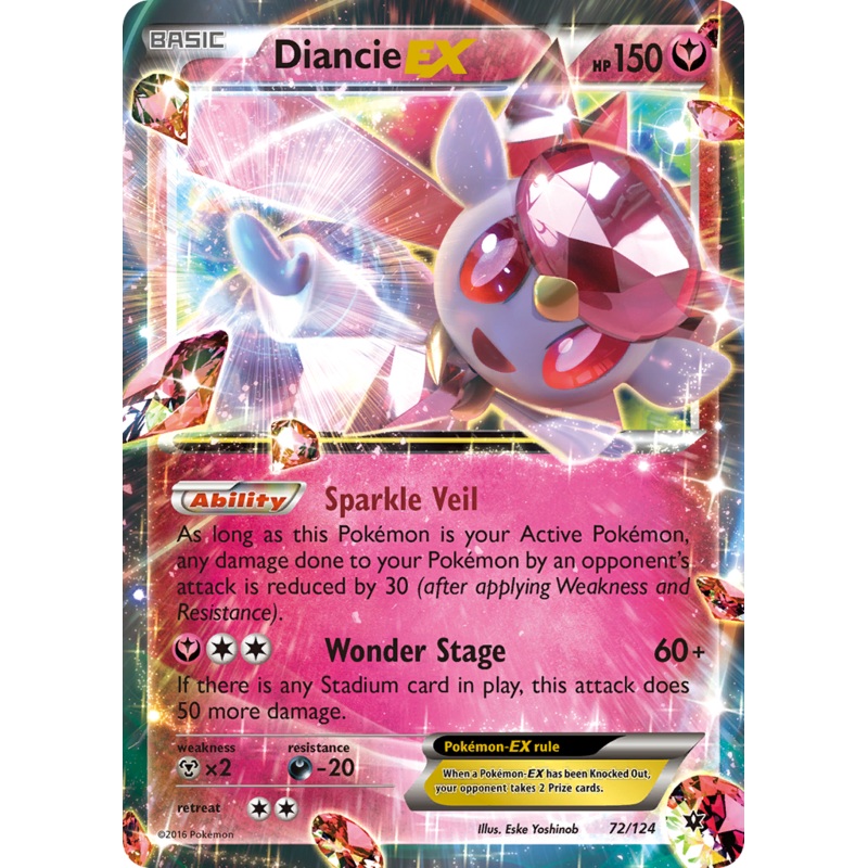 Diancie EX (72/124) [XY: Fates Collide]