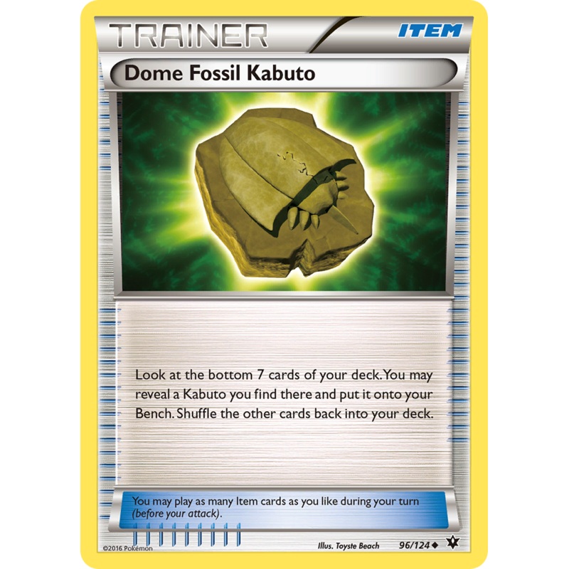 Dome Fossil Kabuto (96/124) [XY: Fates Collide]