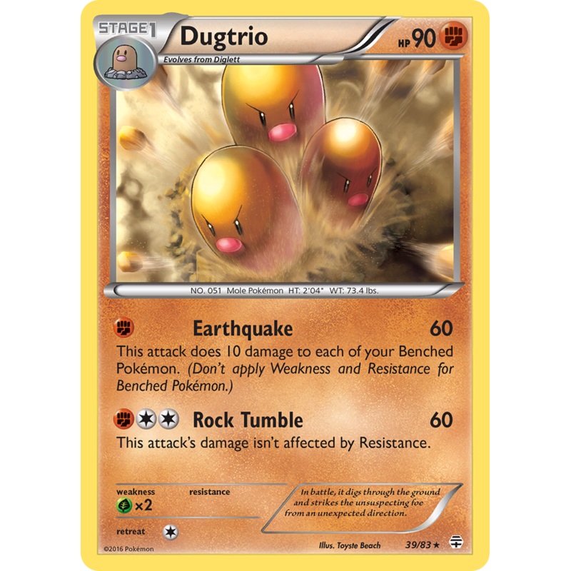 Dugtrio (39/83) [XY: Generations]