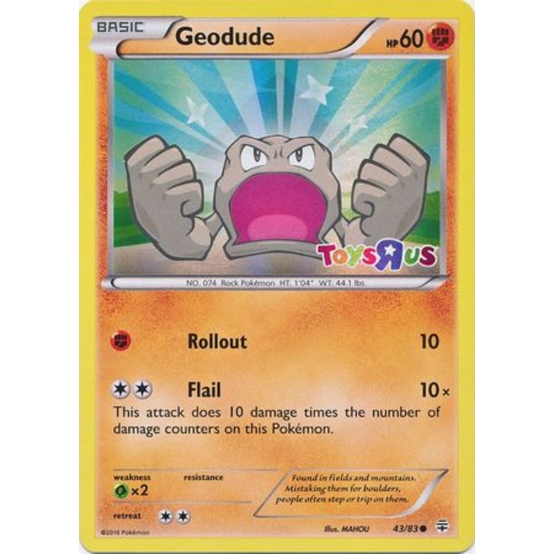 Geodude (43/83) (Toys R Us Promo) [XY: Generations]