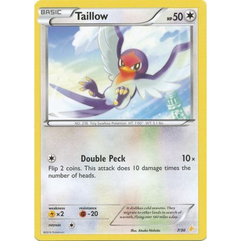 Taillow (7/30) [XY: Trainer Kit 3 - Pikachu Libre]