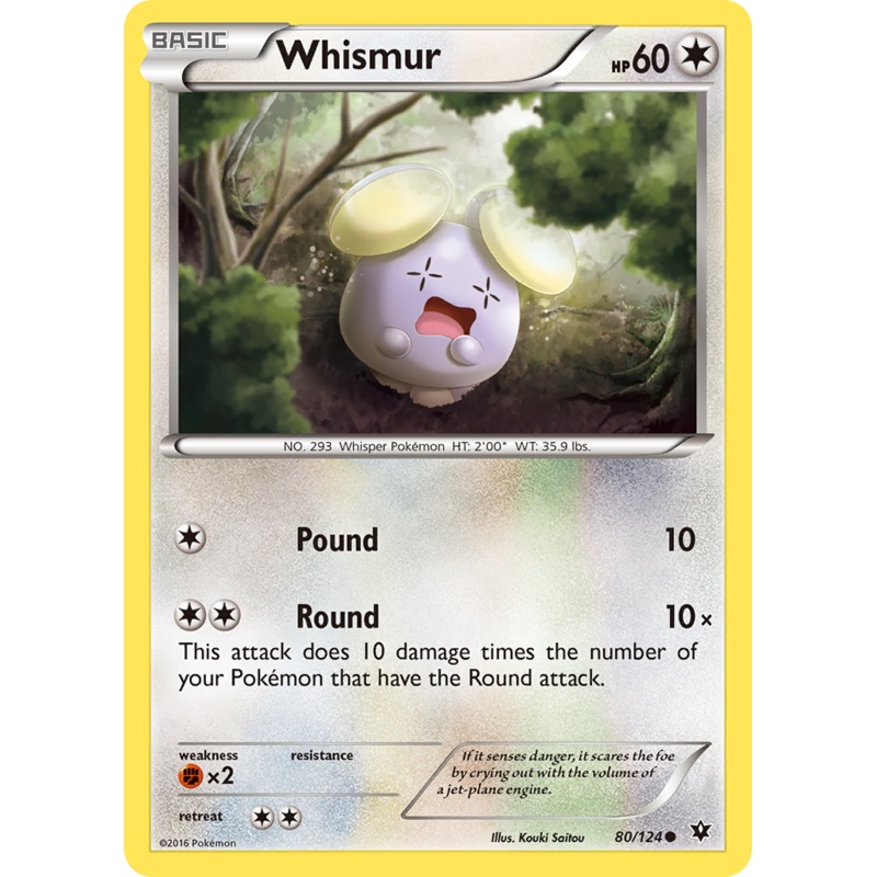 Whismur (80/124) [XY: Fates Collide]