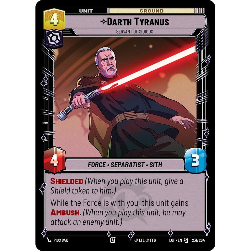 Darth Tyranus - Servant of Sidious (231/264) (231/264) [Legends of the Force]