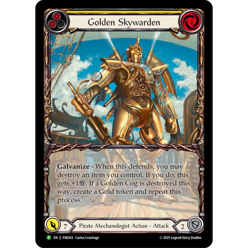 Golden Skywarden [FAB343] (Promo)  Rainbow Foil