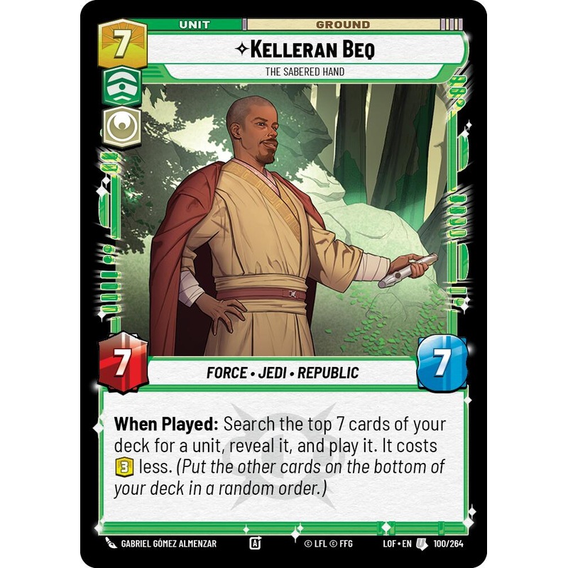 Kelleran Beq - The Sabered Hand (100/264) (100/264) [Legends of the Force]