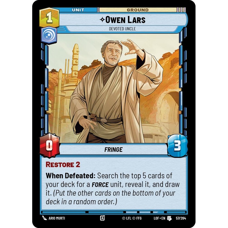 Owen Lars - Devoted Uncle (57/264) (57/264) [Legends of the Force]