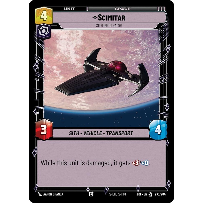 Scimitar - Sith Infiltrator (233/264) (233/264) [Legends of the Force]