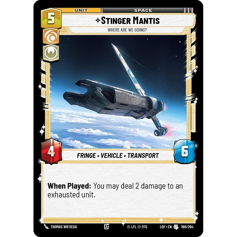 Stinger Mantis - Where Are We Going? (198/264) (198/264) [Legends of the Force]