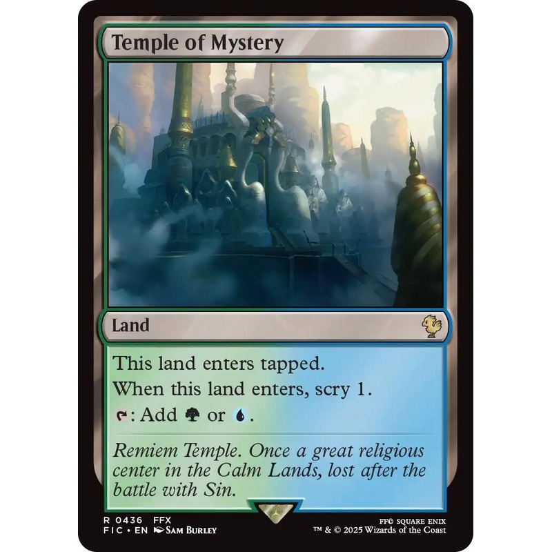 Temple of Mystery (Surge Foil) [FINAL FANTASY Commander]