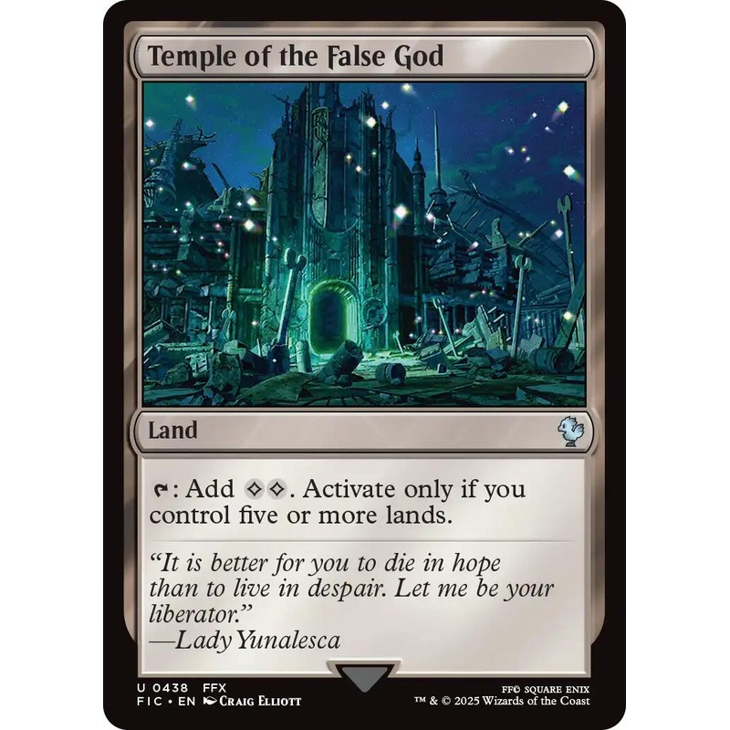 Temple of the False God (Surge Foil) [FINAL FANTASY Commander]