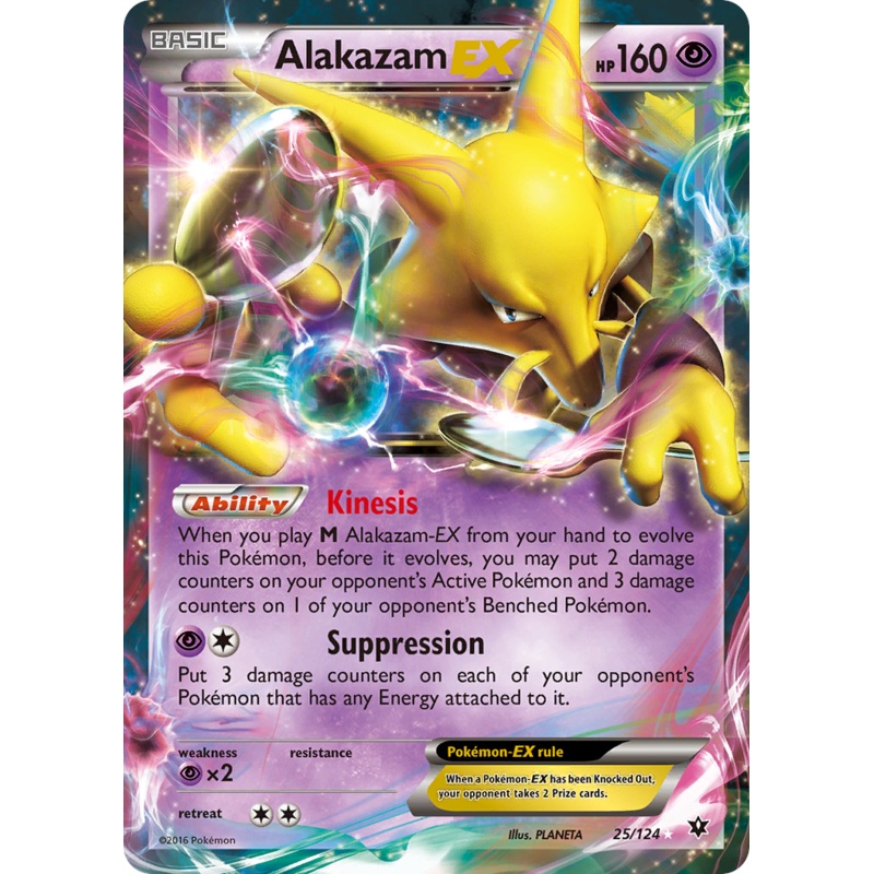 Alakazam EX (25/124) [XY: Fates Collide]