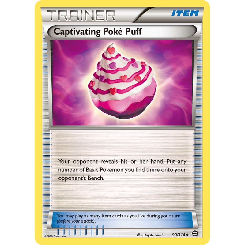 Captivating Poke Puff (99/114) [XY: Steam Siege]