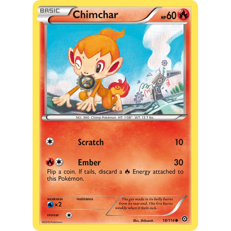 Chimchar (18/114) [XY: Steam Siege]