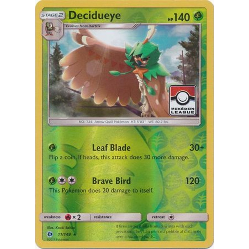 Decidueye (11/149) (League Promo) [Sun & Moon: Base Set]