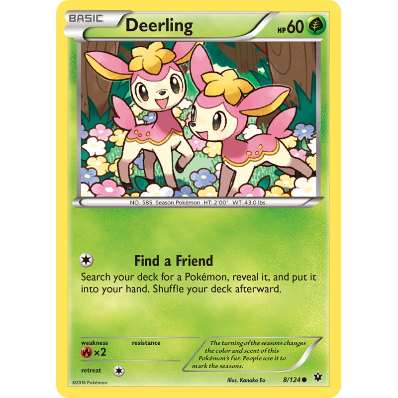 Deerling (8/124) [XY: Fates Collide]