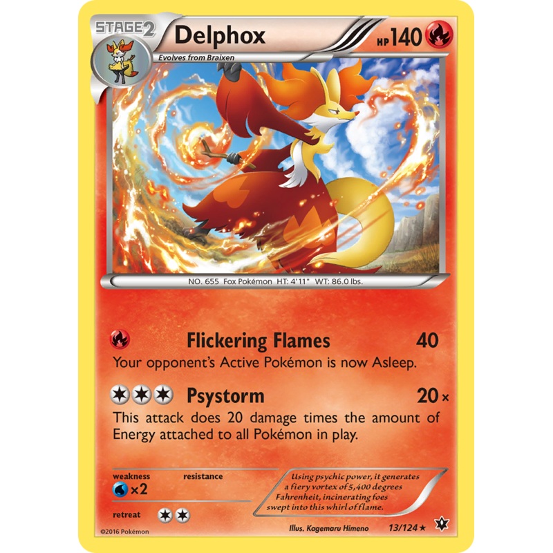 Delphox (13/124) [XY: Fates Collide]