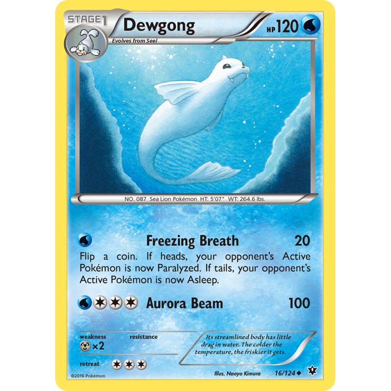 Dewgong (16/124) [XY: Fates Collide]