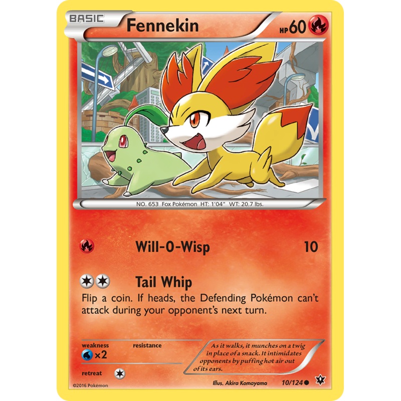 Fennekin (10/124) [XY: Fates Collide]