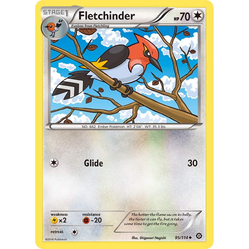 Fletchinder (95/114) [XY: Steam Siege]