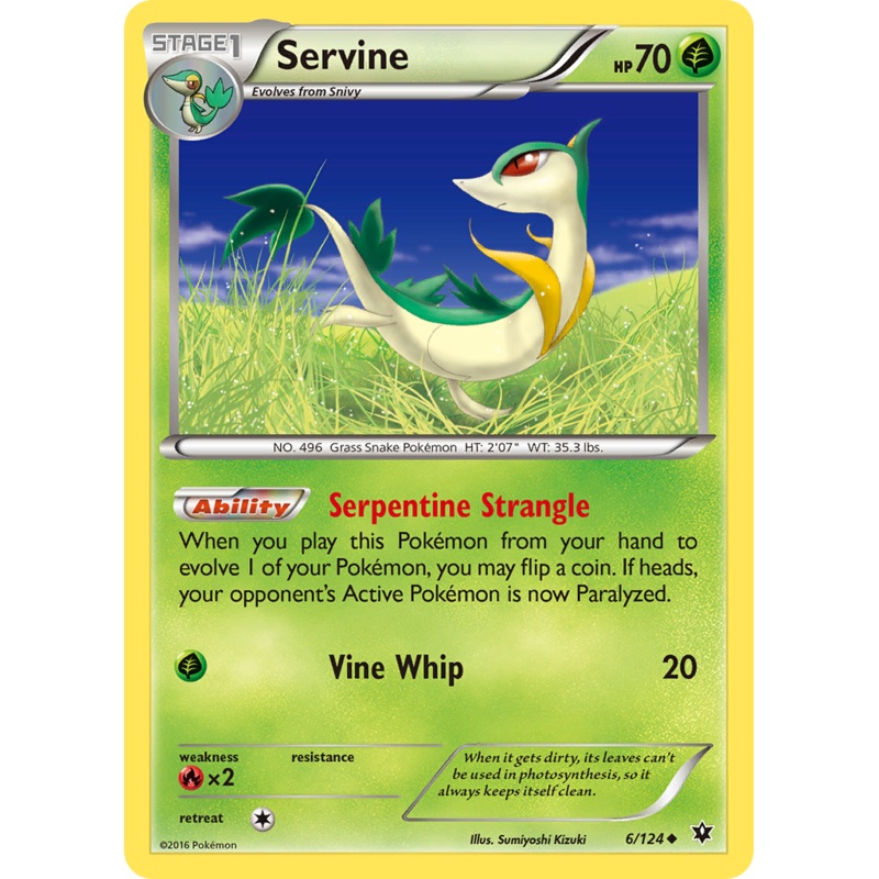 Servine (6/124) [XY: Fates Collide]