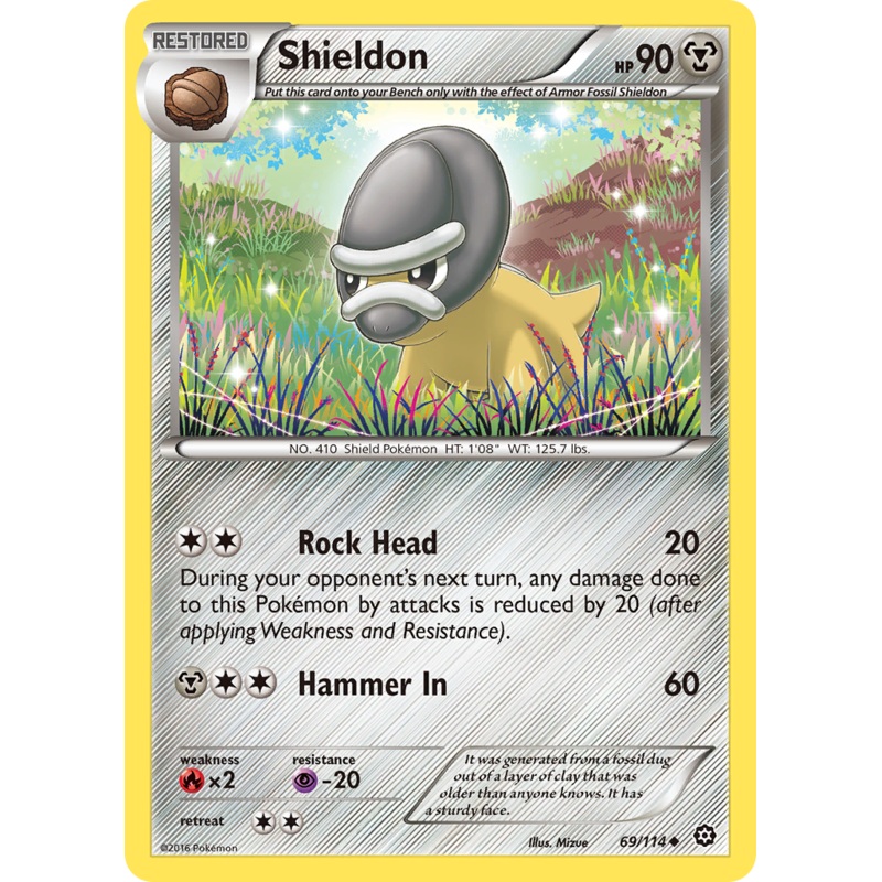 Shieldon (69/114) [XY: Steam Siege]