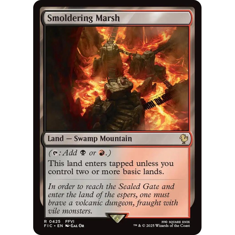 Smoldering Marsh (Surge Foil) [FINAL FANTASY Commander]