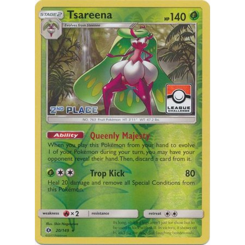 Tsareena (20/149) (League 2nd Place) [Sun & Moon: Base Set]