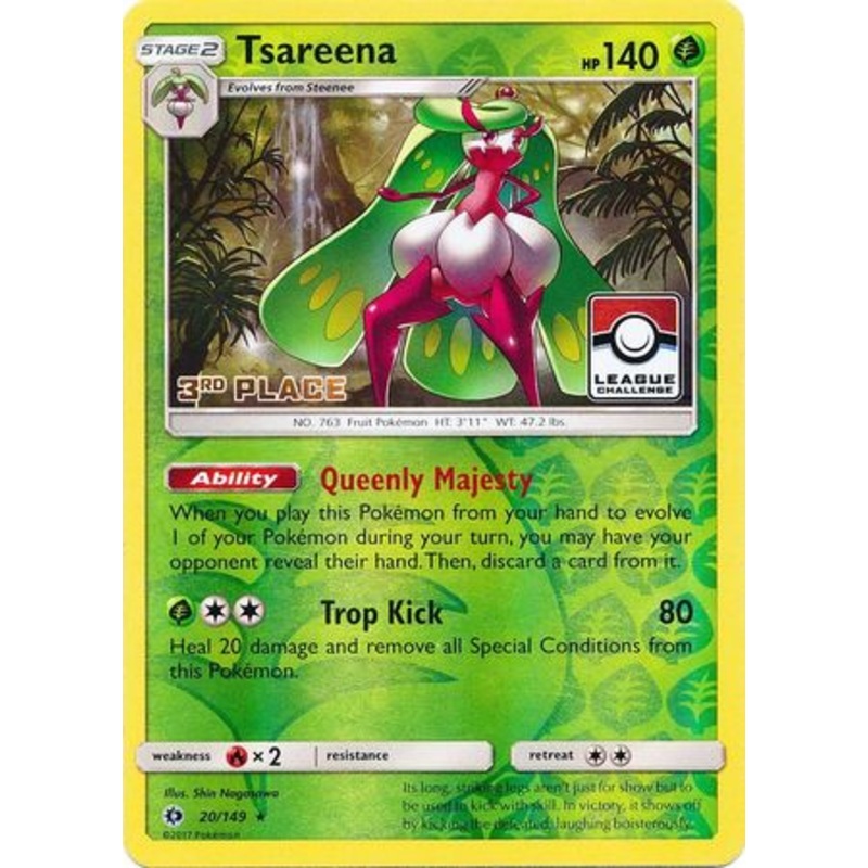 Tsareena (20/149) (League 3rd Place) [Sun & Moon: Base Set]