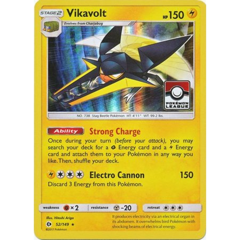 Vikavolt (52/149) (League Promo) [Sun & Moon: Base Set]