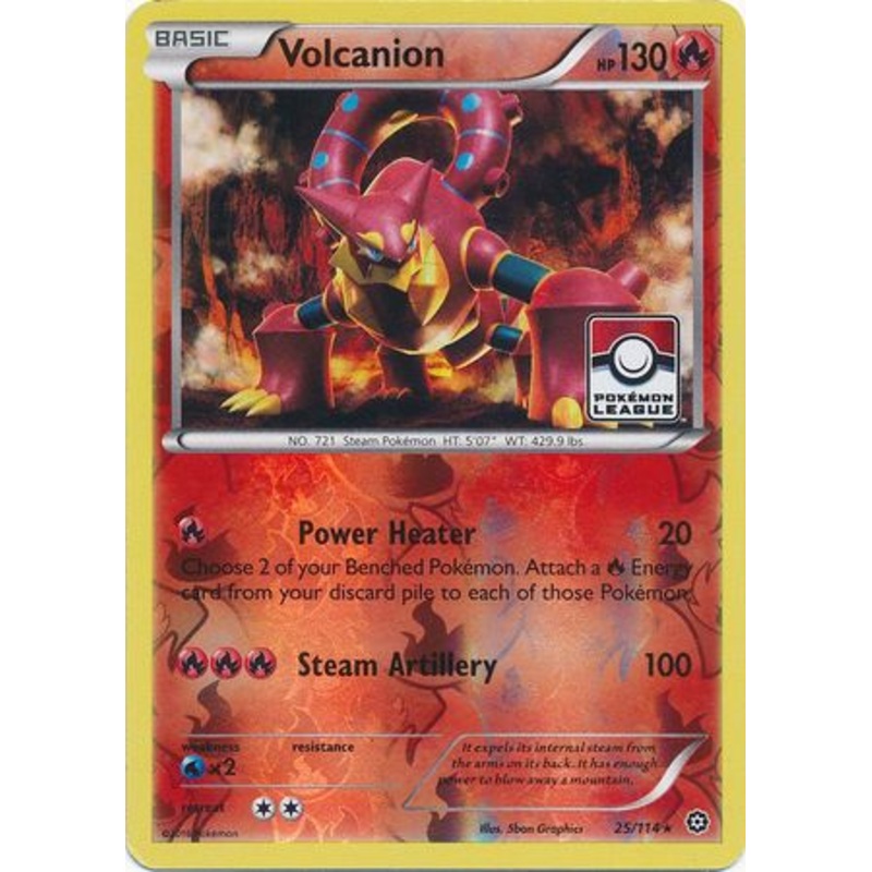 Volcanion (25/114) (League Promo) [XY: Steam Siege]