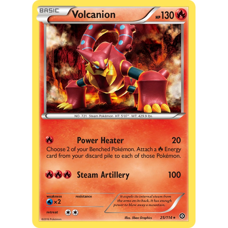Volcanion (25/114) [XY: Steam Siege]