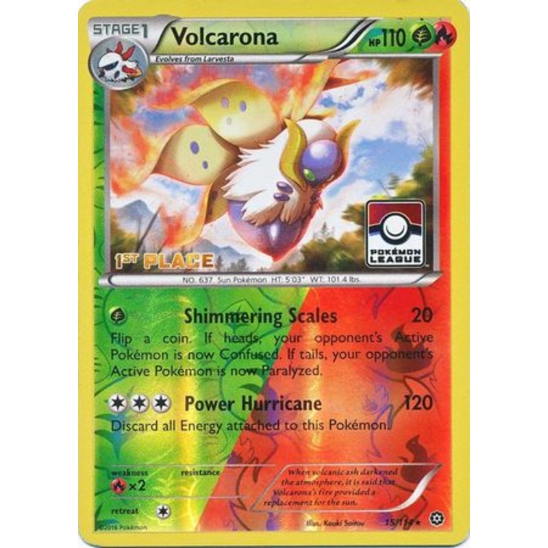 Volcarona (15/114) (League Promo 1st Place) [XY: Steam Siege]