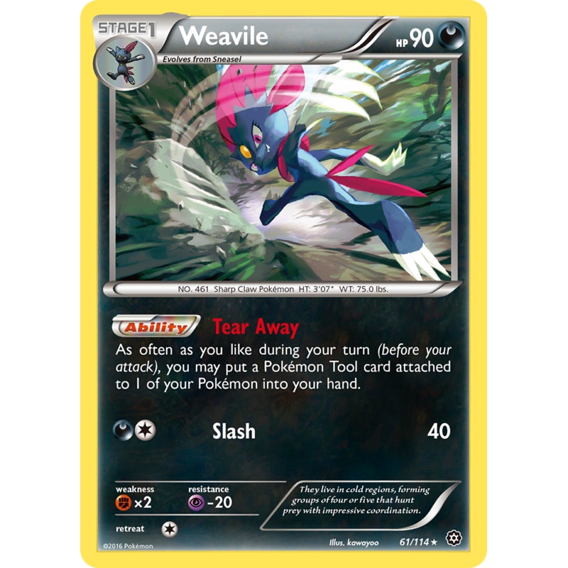 Weavile (61/114) [XY: Steam Siege]