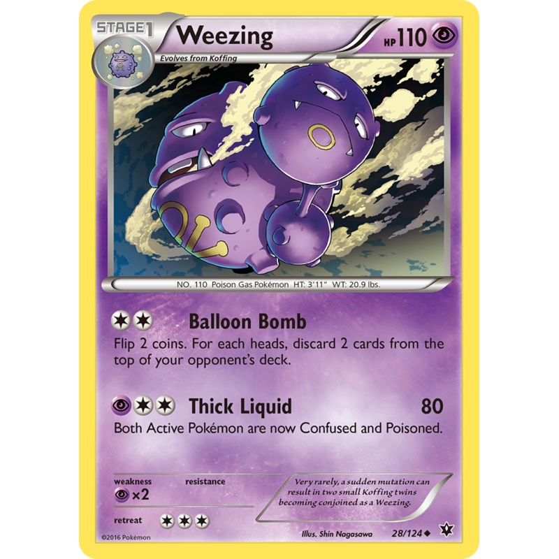 Weezing (28/124) [XY: Fates Collide]
