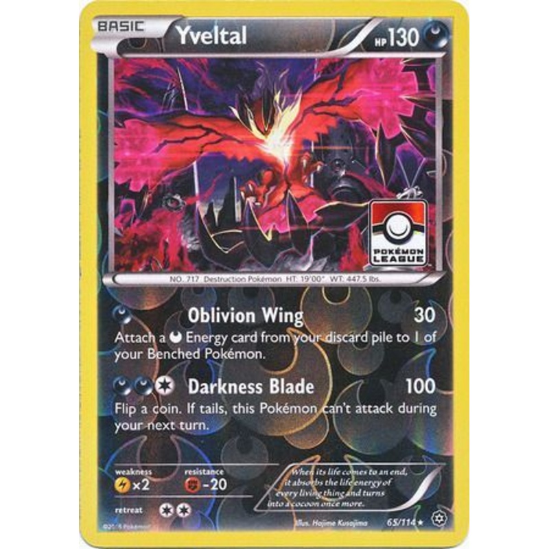 Yveltal (65/114) (Steam Siege League Promo) [XY: Steam Siege]