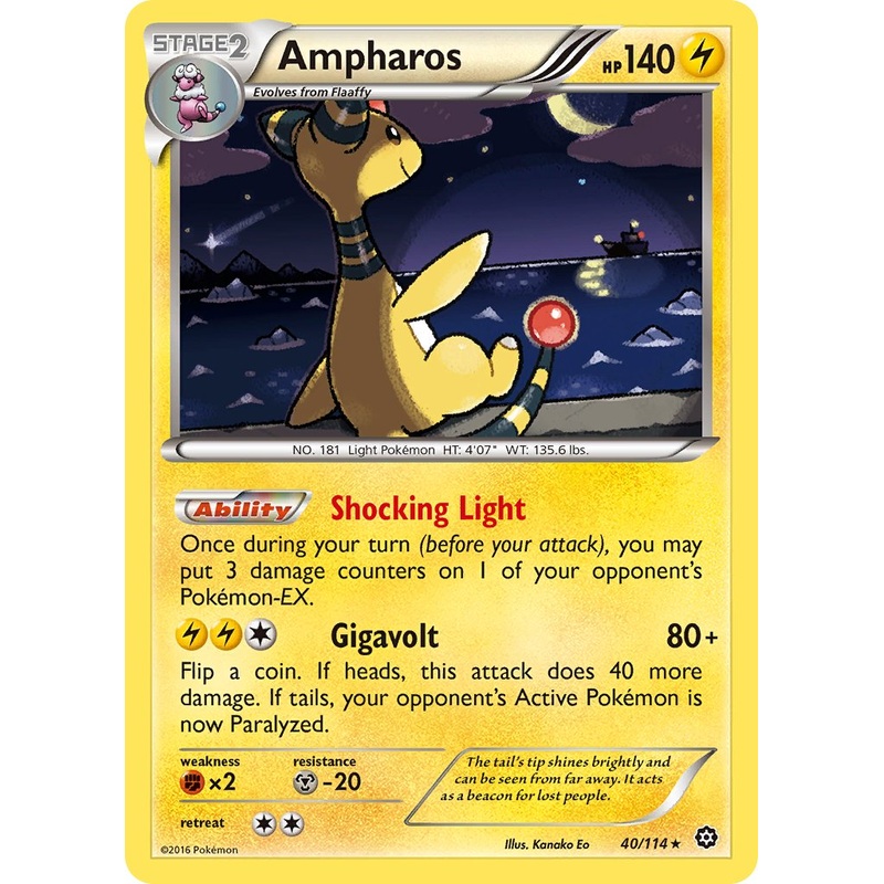 Ampharos (40/114) (Theme Deck Exclusive) [XY: Steam Siege]