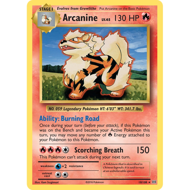 Arcanine (18/108) [XY: Evolutions]