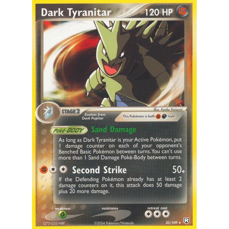 Dark Tyranitar (20/109) (Theme Deck Exclusive) [EX: Team Rocket Returns]