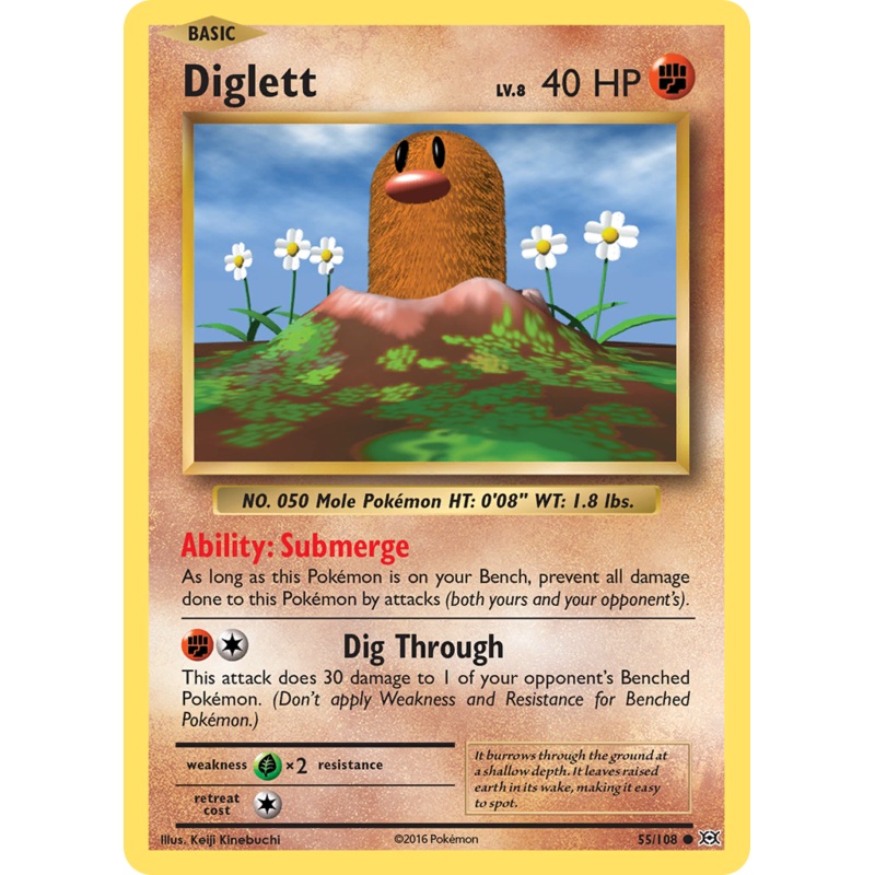 Diglett (55/108) [XY: Evolutions]
