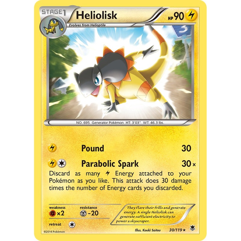 Heliolisk (30/119) (Theme Deck Exclusive) [XY: Phantom Forces]