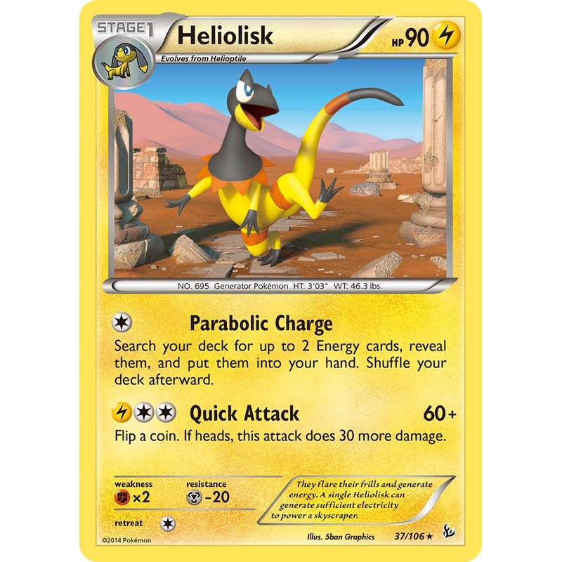 Heliolisk (37/106) (Theme Deck Exclusive) [XY: Flashfire]
