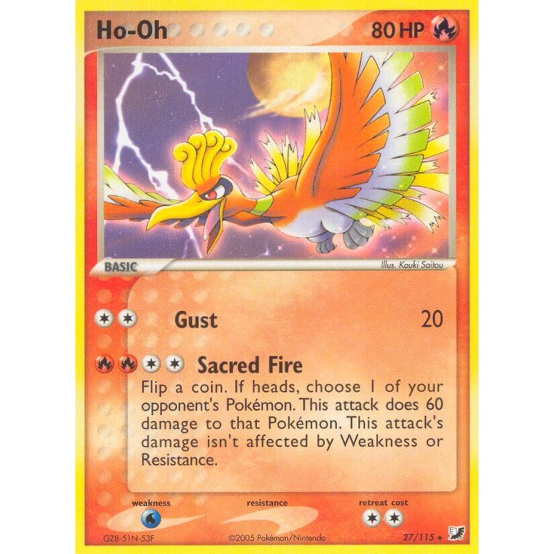 Ho Oh (27/115) (Theme Deck Exclusive) [EX: Unseen Forces]