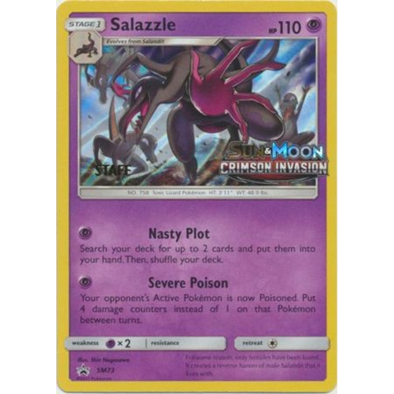 Salazzle (SM73) (Staff Prerelease Promo) [Sun & Moon: Black Star Promos]