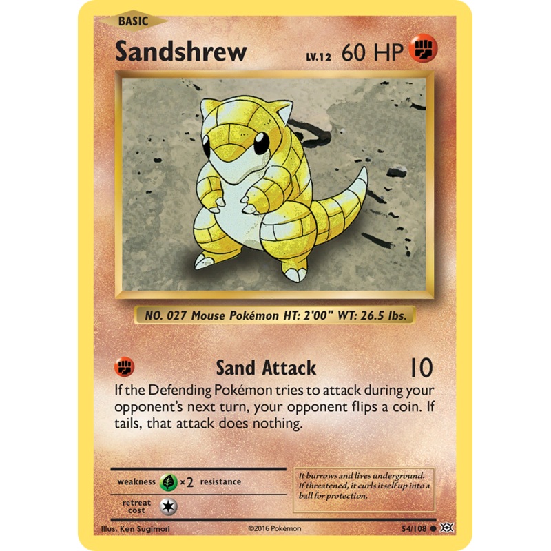 Sandshrew (54/108) [XY: Evolutions]