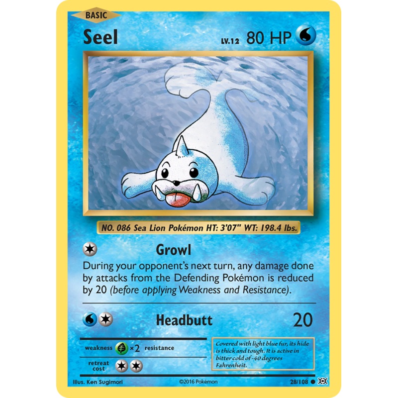 Seel (28/108) [XY: Evolutions]