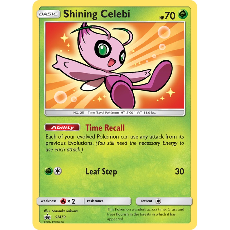 Shining Celebi (SM79) [Sun & Moon: Black Star Promos]